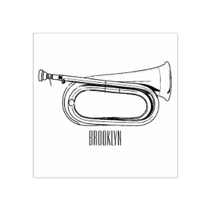 Sello De Caucho Ilustracion personalizado Bugle