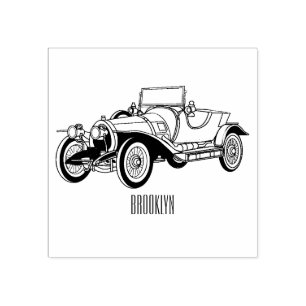 Sello De Caucho Ilustracion personalizado clásico de 1920