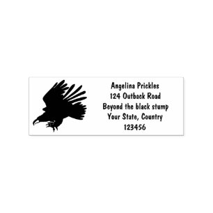 Sello De Caucho Ilustracion personalizado de águila dorada diverti