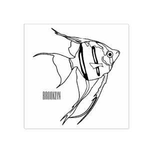 Sello De Caucho Ilustracion personalizado de Angelfish