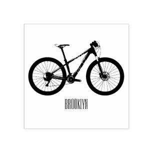 Sello De Caucho Ilustracion personalizado de bicicletas