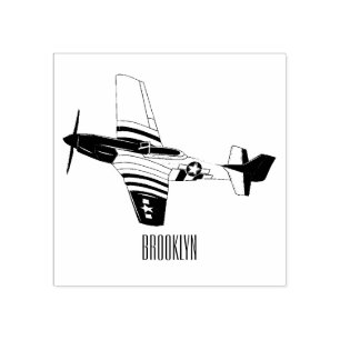 Sello De Caucho Ilustracion personalizado de bombarderos