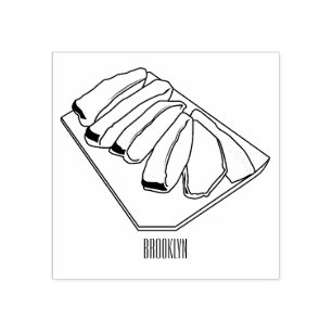 Sello De Caucho Ilustracion personalizado de brisket de carne