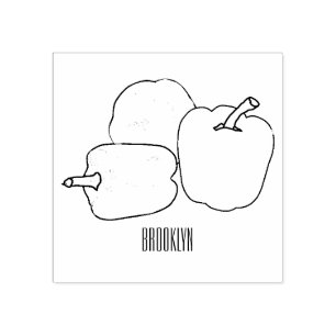 Sello De Caucho Ilustracion personalizado de Capsicum