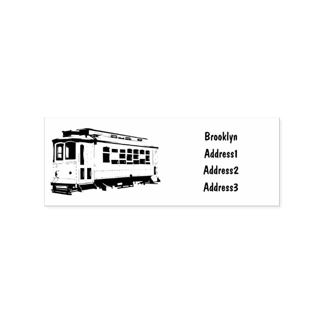 Sello De Caucho Ilustracion personalizado de carrito de Mata (Impresión)