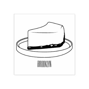 Sello De Caucho Ilustracion personalizado de Cheesecake