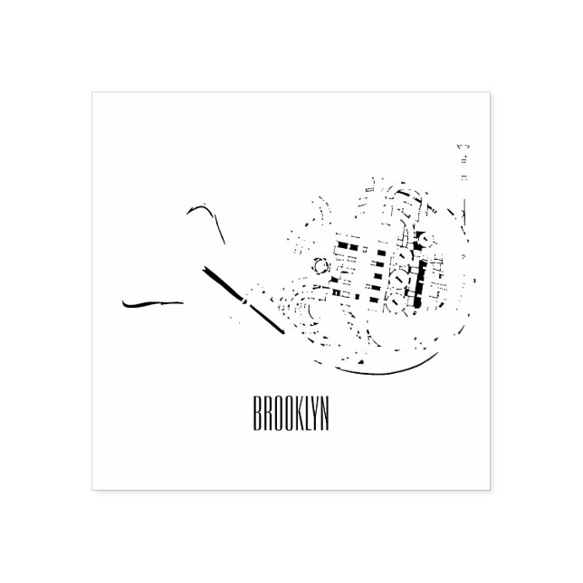 Sello De Caucho Ilustracion personalizado de cuerno francés (Impresión)