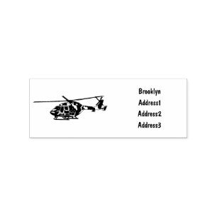 Sello De Caucho Ilustracion personalizado de helicópteros del ejér