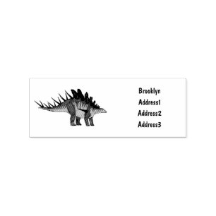 Sello De Caucho Ilustracion personalizado de Kentrosaurus