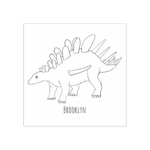 Sello De Caucho Ilustracion personalizado de Kentrosaurus