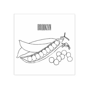 Sello De Caucho Ilustracion personalizado de Pea