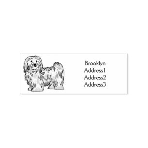 Sello De Caucho Ilustracion personalizado de perro de La Habana