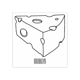 Sello De Caucho Ilustracion personalizado de queso