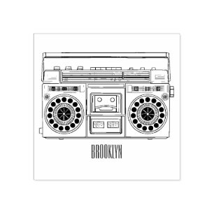 Sello De Caucho Ilustracion personalizado de radio