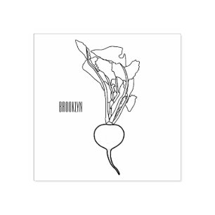Sello De Caucho Ilustracion personalizado de Radish