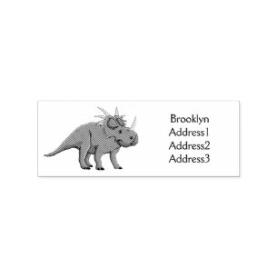 Sello De Caucho Ilustracion personalizado de Styracosaurus