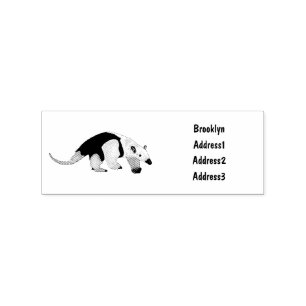 Sello De Caucho Ilustracion personalizado de Tamandua