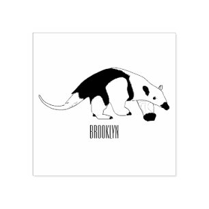 Sello De Caucho Ilustracion personalizado de Tamandua