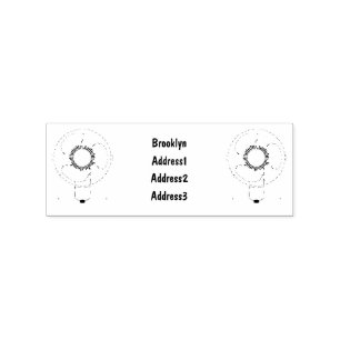 Sello De Caucho Ilustracion personalizado de ventilador