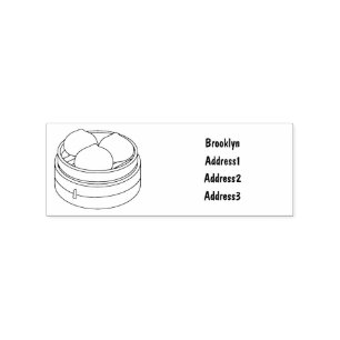 Sello De Caucho Ilustracion personalizado Dim sum