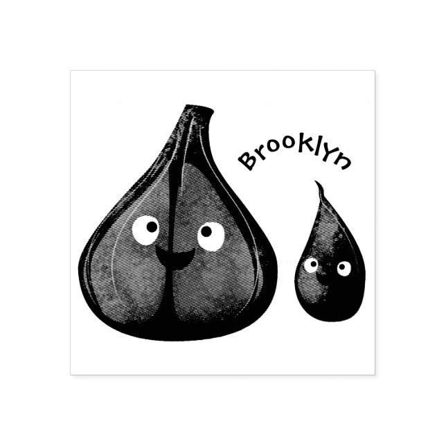 Sello De Caucho Ilustracion vegetal de personalizado de ajo dulce (Impresión)