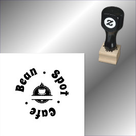 Sello De Caucho Imagen del logo de la taza de café del café del ca