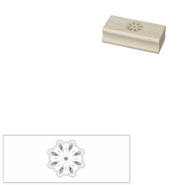 Sello De Caucho Impresión de arte de flores de Mandala | Decoració