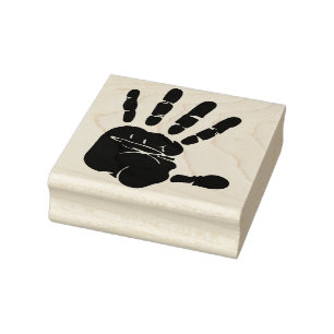 Sello De Caucho Impresión de la mano