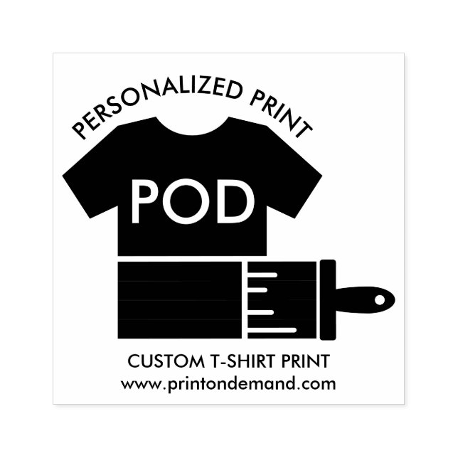 Sello De Caucho Imprimir pintura de ropa a petición (Impresión)