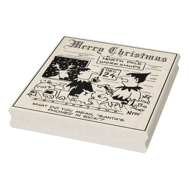 Sello De Caucho Imprimir sus propias tarjetas de Navidad (Sello)