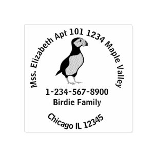 Sello De Caucho Información de contacto en el hogar de la familia