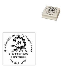 Sello De Caucho Información de contacto profesional o de inicio de