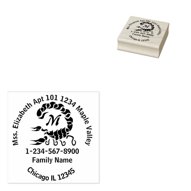 Sello De Caucho Información de contacto profesional o de inicio de (Sellado)