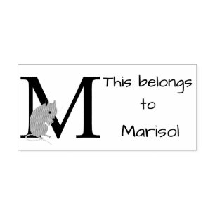 Sello De Caucho Inicial del ratón