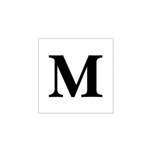 Sello De Caucho Inicial personalizada de monograma letra única per