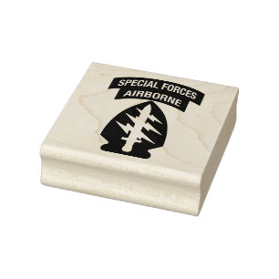 Sello De Caucho Insignia de Fuerzas Especiales Tab Aerotransportad