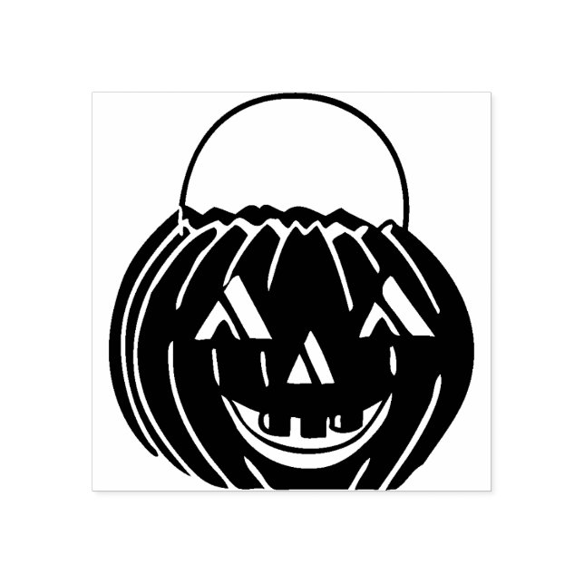 Sello de caucho Jack-o'-lantern (Impresión)