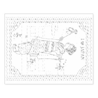 Sello De Caucho Japan's ancient capital and cute maiko.