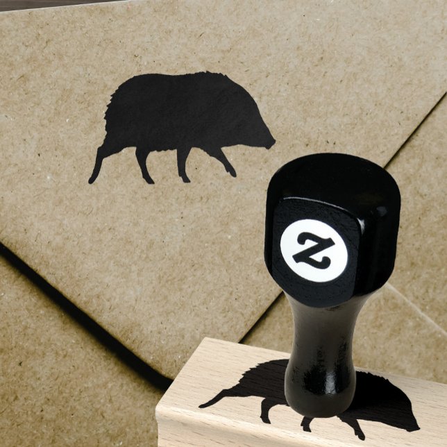 Sello De Caucho Javelina Silhouette (Subido por el creador)