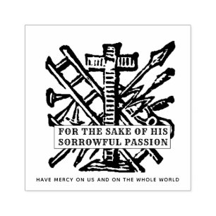 SELLO DE CAUCHO JESUS DIVINE MERCY PRAYER RELIGIOSO CATÓLICO