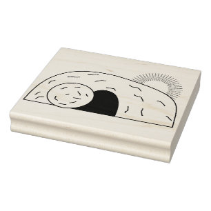 Sello De Caucho Jesús ha levantado estampilla de arte de patrones 