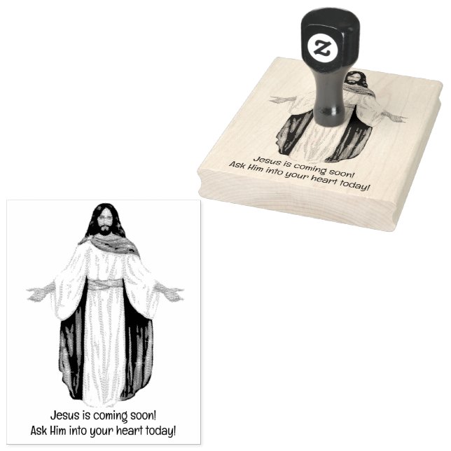 Sello De Caucho ¡Jesús viene! (Sellado)