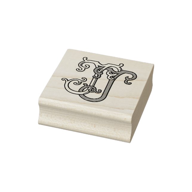 Sello De Caucho JJ Inicials JJ Monogram Rubber Tamp Boda (Sello)