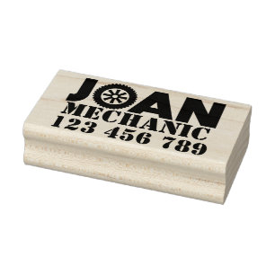 Sello De Caucho Joan Mechanic Rubber Stamp