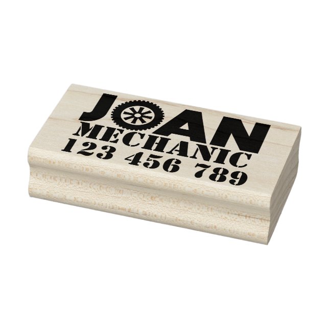 Sello De Caucho Joan Mechanic Rubber Stamp (Sello)
