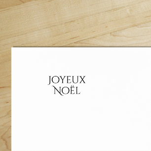 Sello De Caucho Joyeux Noël, Feliz Navidad en francés,