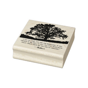 Sello De Caucho Juan 15:5 Árbol Sagrado de la Vida 