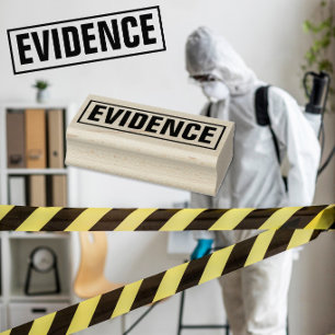 Sello De Caucho Juego de Misterio de Asesinato Caja de Evidencia O
