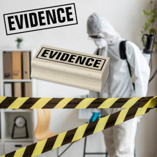 Sello De Caucho Juego de Misterio de Asesinato Caja de Evidencia O