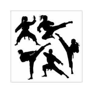 Sello De Caucho Karate / Taekwondo / Judo elegante moderno